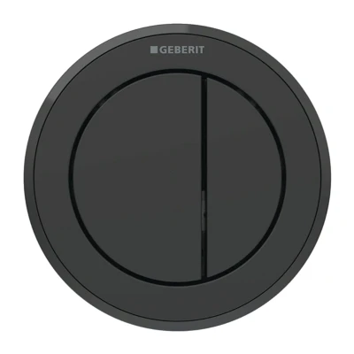 Image of Geberit Type 10 Pneumatic Dual Flush Button Furniture Actuator Black (116.057.16.1)