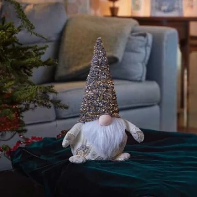 Image of Marco Paul Christmas Decorations Glam Gonk Gold Gonks Gnome Indoor Large