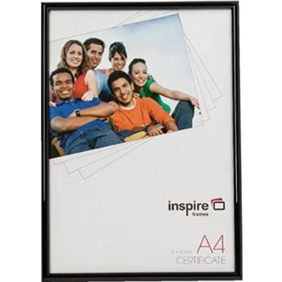 Image of Hampton Frames BACKLOADER Poster Certificate Photo Frame Glass Black A4 (21x30cm) BLRA4BK