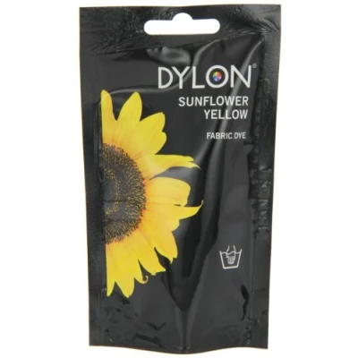 Image of Dylon Sunflower Yellow Hand Dye 50 g (Pack of 4)