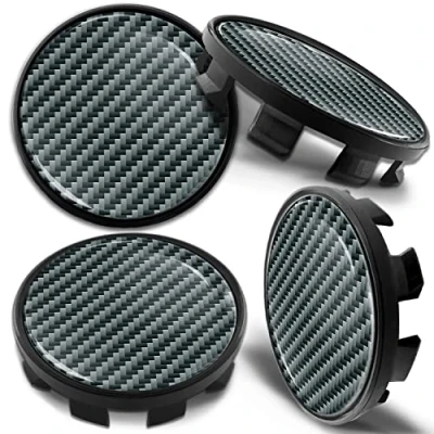 Image of Biomar Labs 4 x 68mm Wheel Centre Alloy Hub Center Caps Compatible with BMW 36136783536 Hubcaps Carbon CB 12