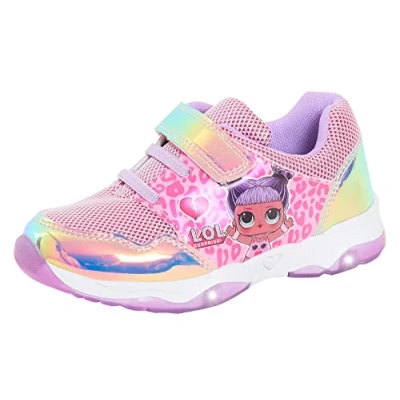 Image of Girls LOL Surprise Dolls Light Up Trainers Pink EU 24 / UK 7 Child