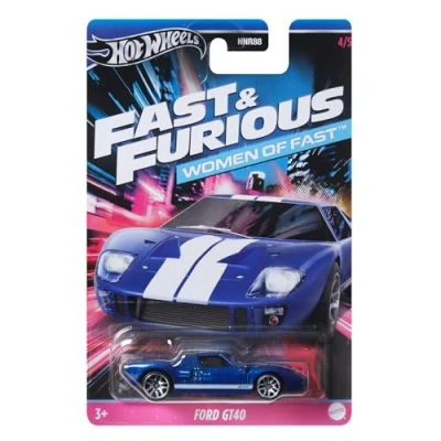 Image of Hot Wheels Car FORD GT 40 Women from FAST AND FURIOUS Die Cast Model 1:64 Scale length 7cm