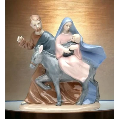 Image of Cosmos Gifts 10265 The Holy Family&#039;s Journey Ceramic Figurine, 4 1/8 Inch
