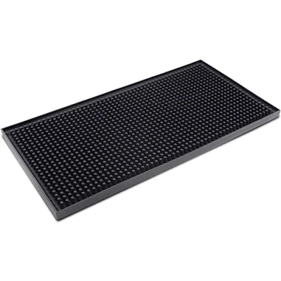 Image of KYONANO Coffee Tamper Mat, Tamping Mat Anti Slip, Espresso Tamp Food Grade Silicone Rubber, Pad Black, S(15X30CM)