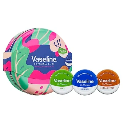 Image of Vaseline Luscious lips Explorer Kit Gift Set with 3 lip balms for beautiful, healthy piece