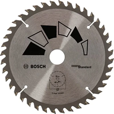 Image of Bosch 1x Circular Saw Blade Standard (for Wood, Ø 150 x 2.2/1.5 20/16 mm, 40 Teeth, ATB, with Reduction ring 16 Accessories for Saws)