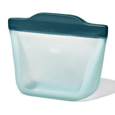 Image of OXO Good Grips Silicone Reusable Bag Stand Up Snack (12 oz) Lagoon