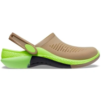 Image of Crocs Unisex LiteRide 360 Clog, Ombre Marbled (Khaki/Multi), 3 UK