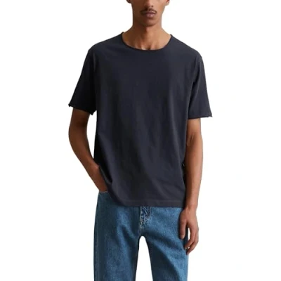 Image of Marc O&#039;Polo Denim RAW CUT Basic Tshirt, Men&#039;s, Size: XL, True navy