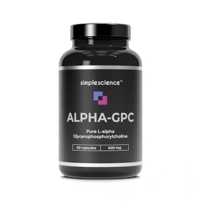 Image of Alpha GPC 600MG in One Capsule 60 Capsules = True Servings &gt;99% Pure α Lab Tested Choline Supplement Nootropic for Brain Support, Focus, Memory, Mood &amp; Energy 100% Natural Non GMO