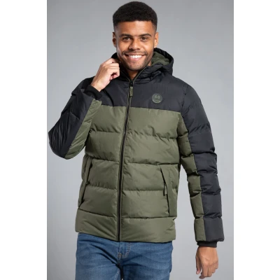 Image of Tokyo Laundry Men&#039;s Abu Micro Fleece Lined Quilted Puffer Jacket with Hood