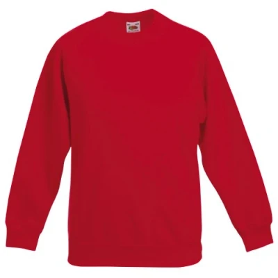 Image of Fruit Of The Loom 62039 boys&#039;s Children&#039;s sweatshirt in Red