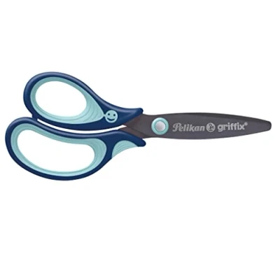Image of Pelikan Griffix Round Left Handed School Scissors Blue (819169)