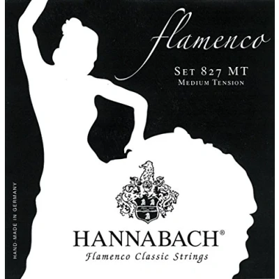 Image of Hannabach classical guitar strings Flamenco Series 827 Medium Tension A5w Made in Germany 8275MT