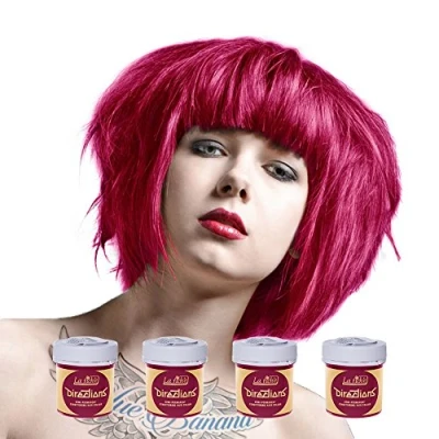 Image of La Riche Directions Semi Permanent Hair Colour Dye Box Of Four Flamingo Pink by