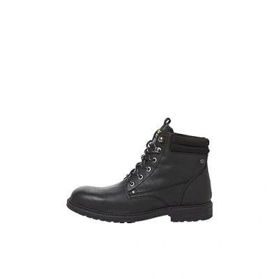 Image of Bestseller A/S Men&#039;s Jfwsolomon Sn Leather Boot Lace up Ankle, Charcoal, 11.5 UK
