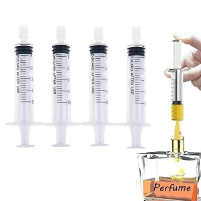 Image of Perfume Syringe 5pcs/set Plastic Glue Applicator Dispenser Tools for Refillable Bottle Quantitative Dispensing