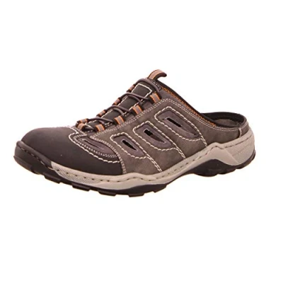 Image of Rieker Men&#039;s 8096 Clogs, Grey Black Smoke 00, 8 UK