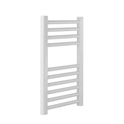 Image of Greened House Milano WHITE Straight Heated Towel Rail Central Heating Radiator (400 x 600 Straight)