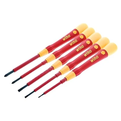 Image of Wiha 32085 5 Piece Insulated PicoFinish Precision Screwdriver Set