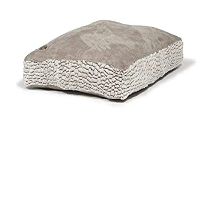 Image of Danish Design Arctic Grey Faux Fur and Suede Pet Box Duvet Cover Medium 88 x 67 12 cm