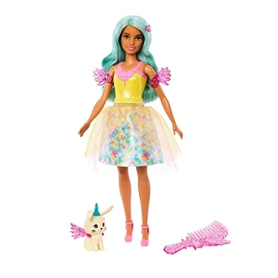 Image of Barbie Doll with Fairytale Outfit and Pet Inspired by A Touch of Magic, Teresa Fantasy Hair Comb HLC36