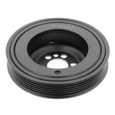 Image of 06F105243, 06F105243H, 06F105243J Crankshaft Pulley CORTECO 80001122 6PK 143mm 5 with mounting manual AUDI: A6 C6 Saloon, A4 B6/B7 Convertible