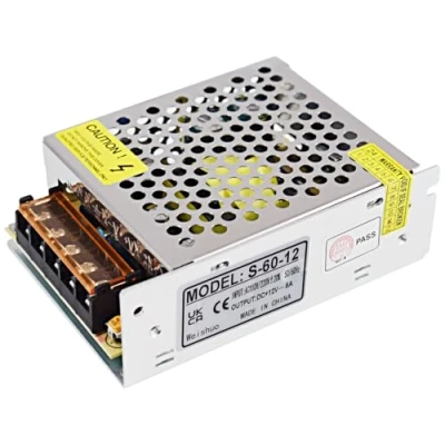 Image of Weishuo DC 12V 5A 60W Universal Regulated Switching Power Supply AC 110/230V to LED Driver Transformer for Strip Light, CCTV Camera, Security System