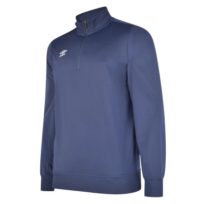 Image of Umbro Mens Club Essential Half Zip Sweatshirt (Dark Navy) Size Medium