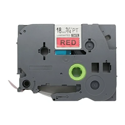 Image of BROVACS 1 Pack Black on Red Label Tape Compatible for Brother P Touch TZ 441 TZe 18mm 3/4&quot; OPA1144