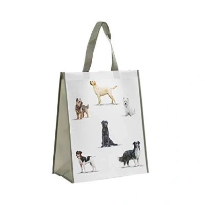 Image of Reusable Eco Friendly Tote Shopper Bag Dogs