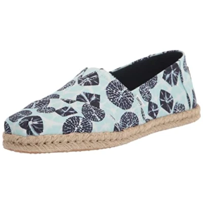 Image of TOMS Women&#039;s Alpargata Rope Loafer Flat, Light Blue Batik, 3 UK