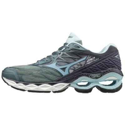 Image of Mizuno Women&#039;s Wave Creation 20 Running Shoe, Graphite/Cool Blue, 6.5 UK