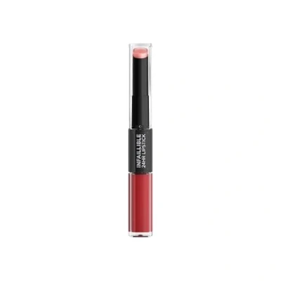 Image of L&#039;Oréal Paris Infaillible 2 Step 501 Timeless Red, Lipstick for 24 Hours Full Lips with Moisturising Lip Care Balm, 6.0 ml