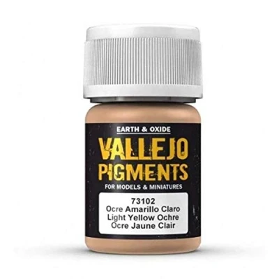 Image of Vallejo 30 ml Pigments Light Yellow Ocre
