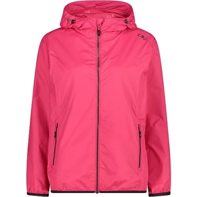 Image of CMP Woman Jacket Rain Fix Hood, Strawberry, S