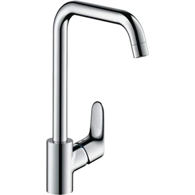 Image of hansgrohe Focus kitchen tap 260 with swivel range, for vented hot water cylinders, chrome 31822000