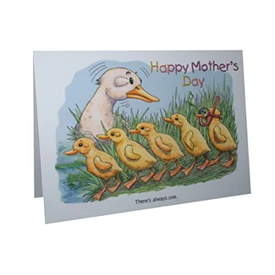 Image of Mother&#039;s Day Ducks &amp; Ducklings Humour Cartoon A5 Funny Blank Greeting Card by Armand Foster…