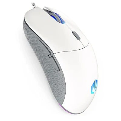 Image of ENDORFY GEM Onyx White, Lightweight Gaming Mouse (67 g), PixArt PMW3325 Sensor, 8000 DPI, Kailh GM 4.0 Switches, 6 Programmable Buttons, Feet Made of PTFE, EY6A012