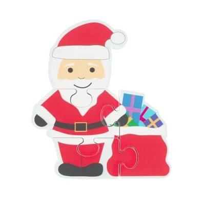 Image of ORANGE TREE Santa Wooden Puzzle