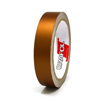 Image of Vinyl Trim Stripe 33ft Tape Pinstriping Striping Sticker for Car Motorcycle Bike Truck Boat Decal Crafting Handicrafts Model Making self adhesive (Matt copper, 0,787“)