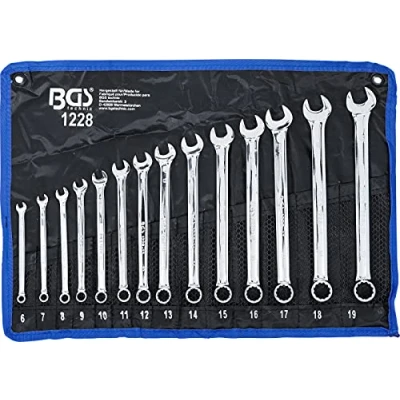 Image of BGS 1228 Combination Spanner Set extra long 6 19 mm 14 pcs.