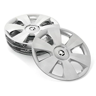 Image of Skoda 6V0071455 Hub Caps 15 Inch Dentro 4x Wheel Trims