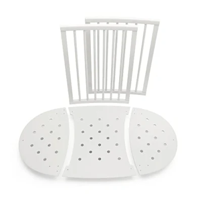 Image of Stokke Sleepi Bed Extension, White Convert Mini Crib Into Suitable for Children Up to 3 Years Mattress Sold Separately Extends 127 cm (50 inches)