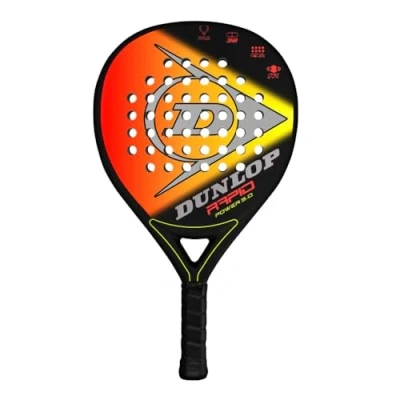 Image of Dunlop, Rapid Power 3.0, Racquet, Black/Orange/Yellow, Unisex Adult