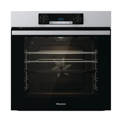 Image of Hisense BI62211CX 77 Litre Built In Electric Single Oven with Fast Preheat, Pizza Mode, Multiphase Cooking Black 22x23x23 inches (LxWxH) A+ Rated, Extra Large