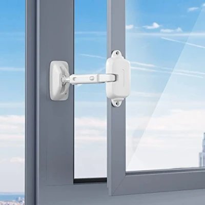 Image of SAFELON Adjustable Window Gap Size Baby Safety Restrictor, Childproof Lock for Kids&amp;Pets,Easy to Install and Use (1 Pc, White)