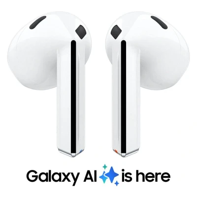 Image of SAMSUNG Galaxy Buds3 Wireless Bluetooth Noise Cancelling Earbuds White, White