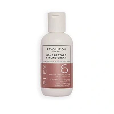 Image of Revolution Beauty London Haircare London, Plex 6 Bond Restore Styling Cream, Hydrating and Nourishing Hair For All Types, 100 ml